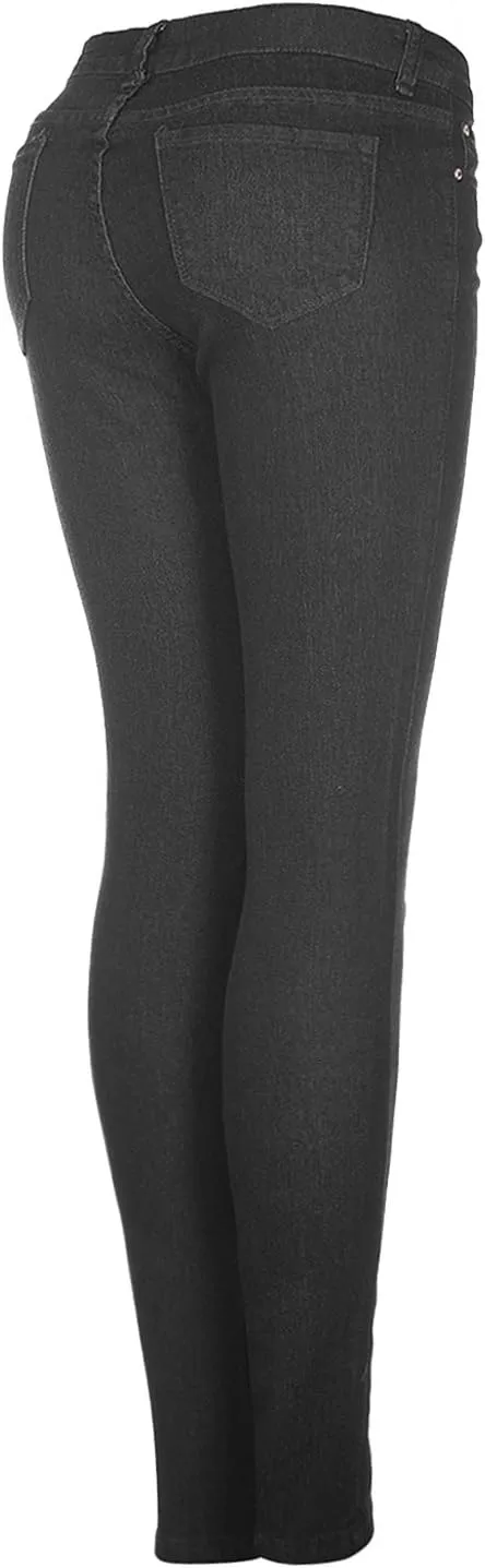2LUV Women's 5 Pocket Ankle Stretch Skinny Jeans
