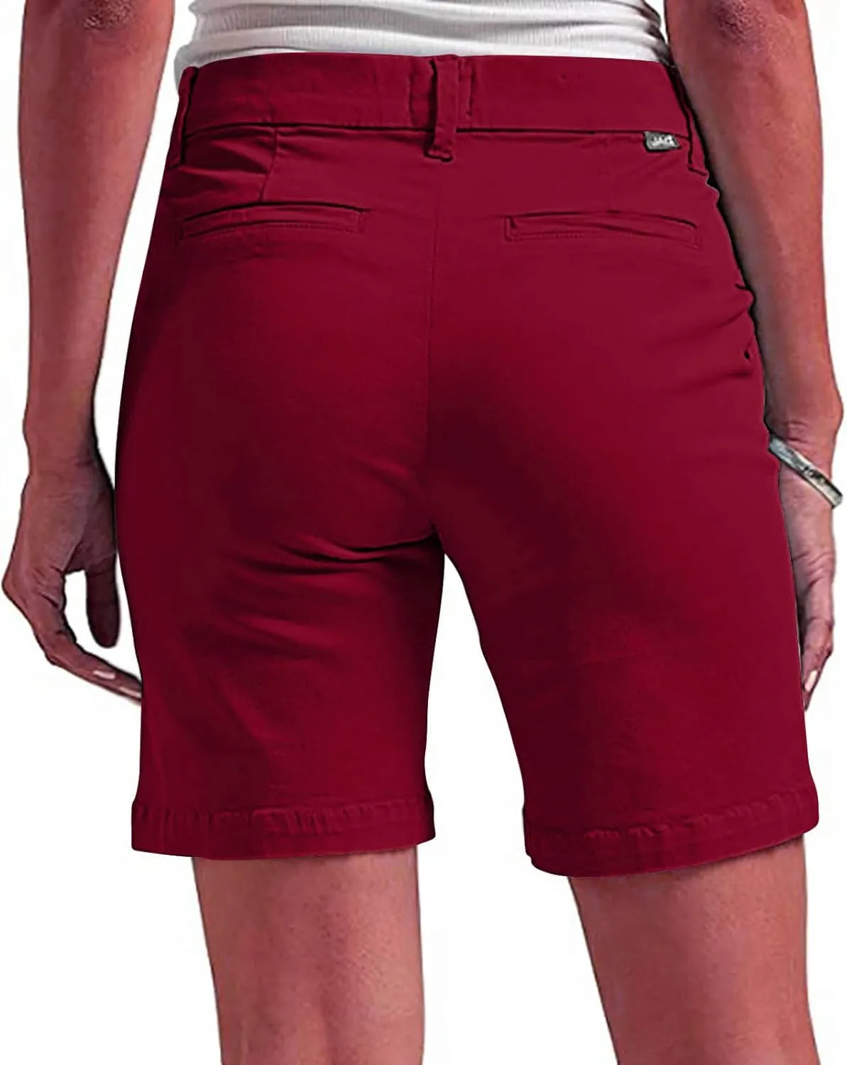 Athletic Shorts for Women High Waisted Chino Pants Straight Leg Short Pants Hiking Summer Shorts with Pockets 2025