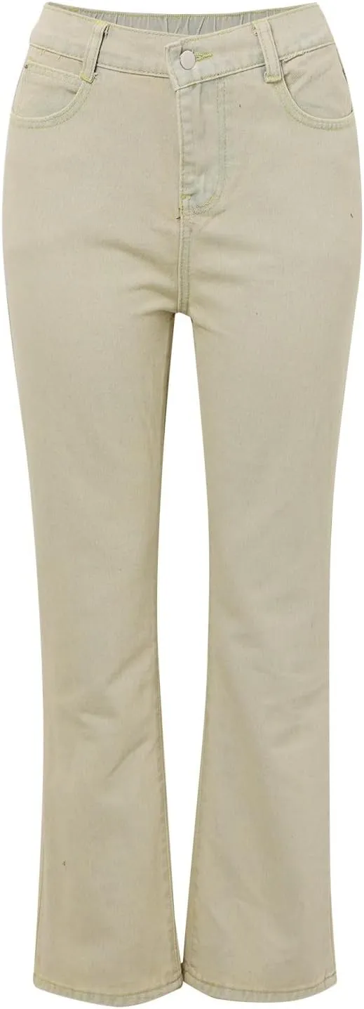 Bell Bottom Jeans for Women,High Waisted Flare Jeans Skinny Stretch Wide Leg Jeans for Women