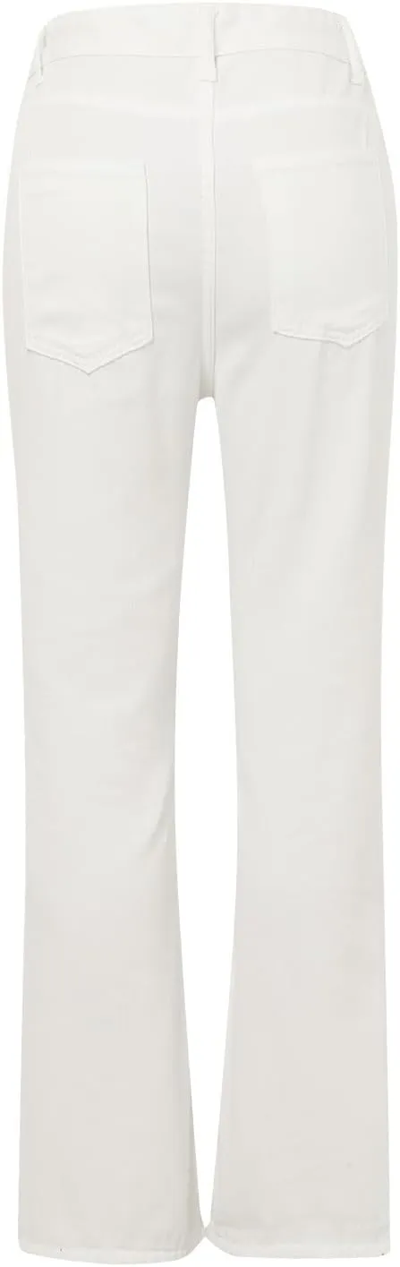 Bell Bottom Jeans for Women,High Waisted Flare Jeans Skinny Stretch Wide Leg Jeans for Women