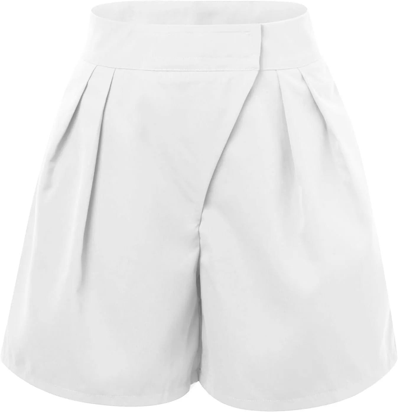 Bermuda Wide Leg Shorts Casual Summer Loose Fit Elastic High Waisted Shorts Comfy Lightweight Lounge Shorts