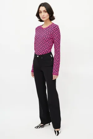 Black Straight Leg Trouser