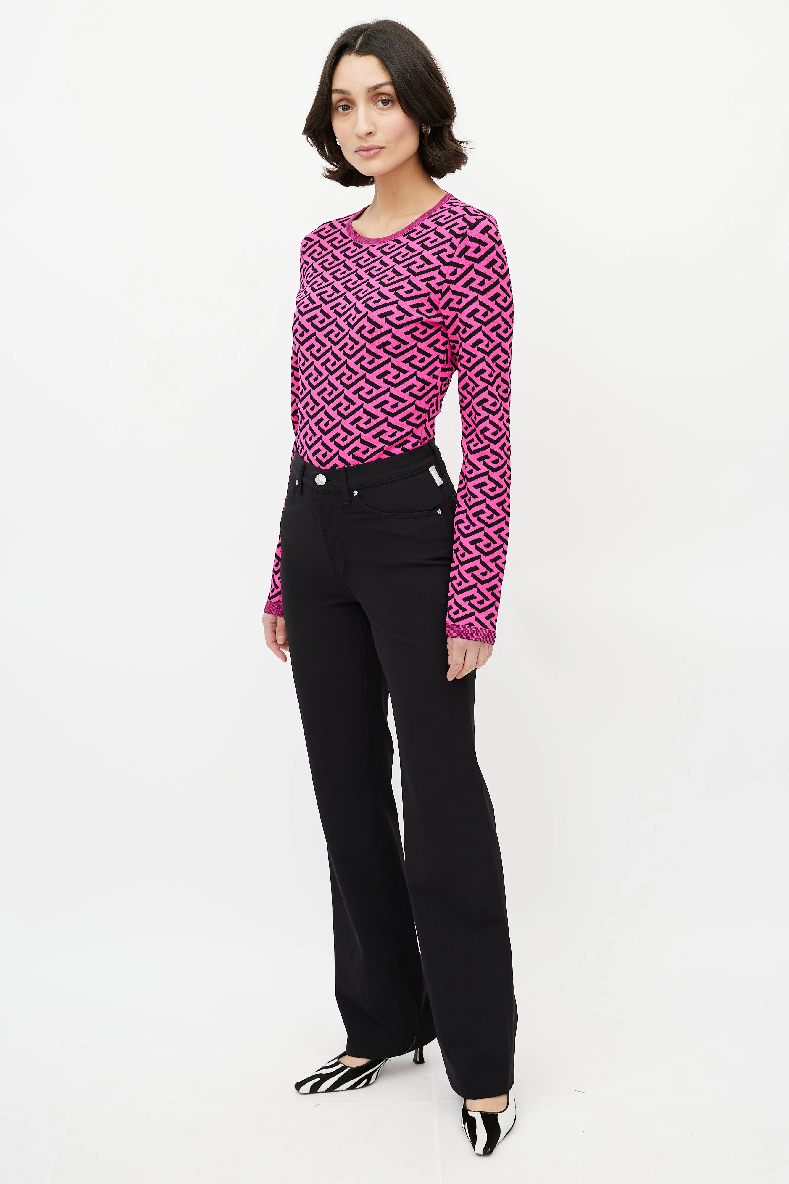 Black Straight Leg Trouser