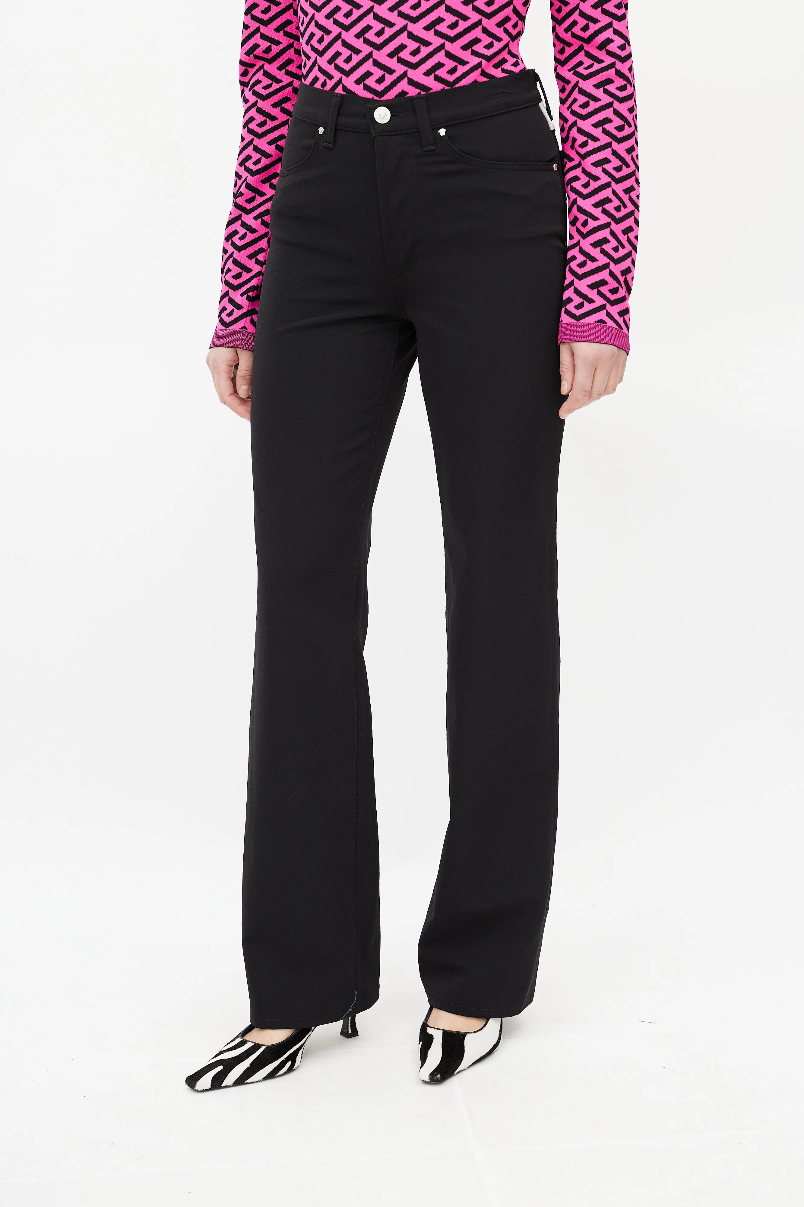 Black Straight Leg Trouser