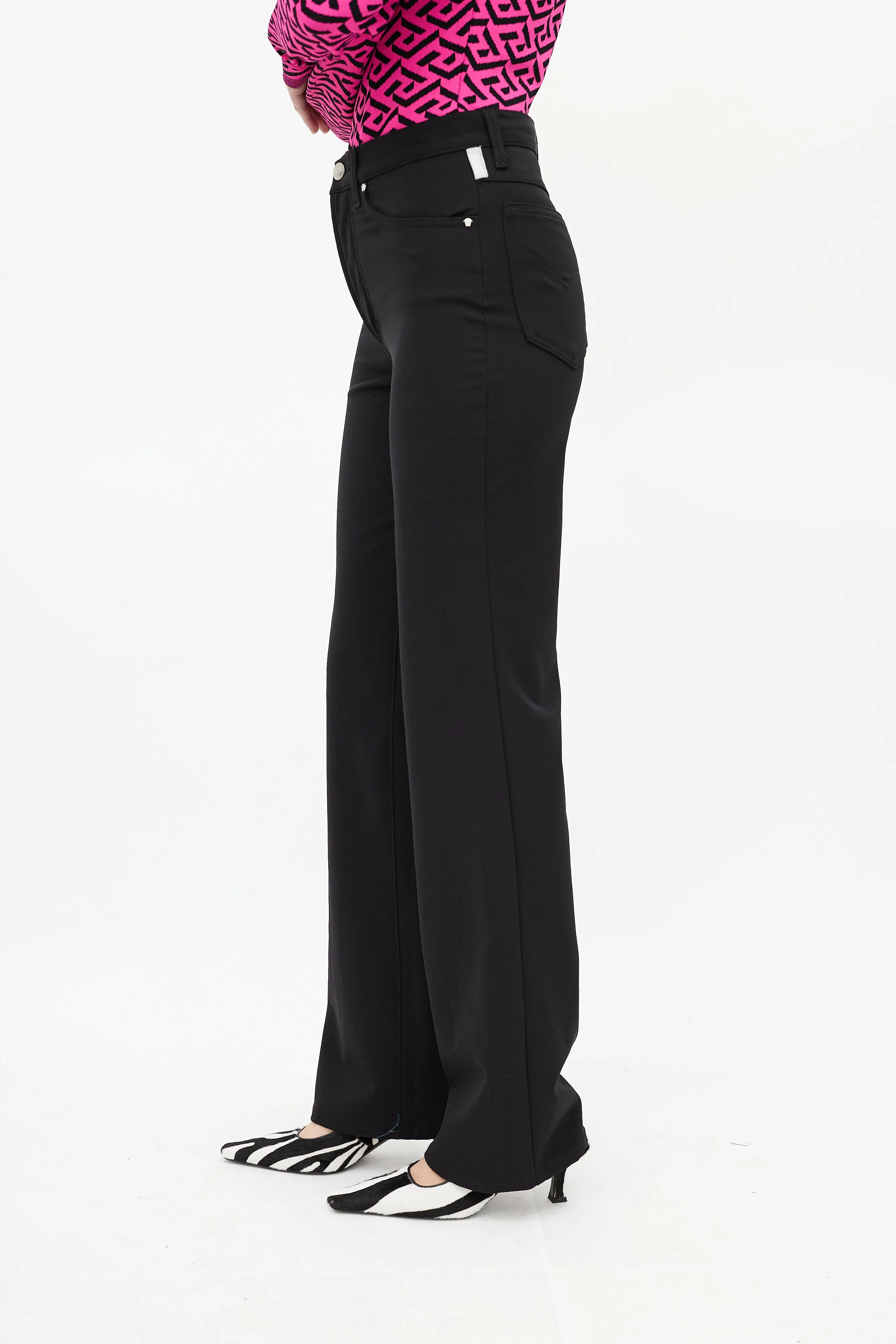 Black Straight Leg Trouser