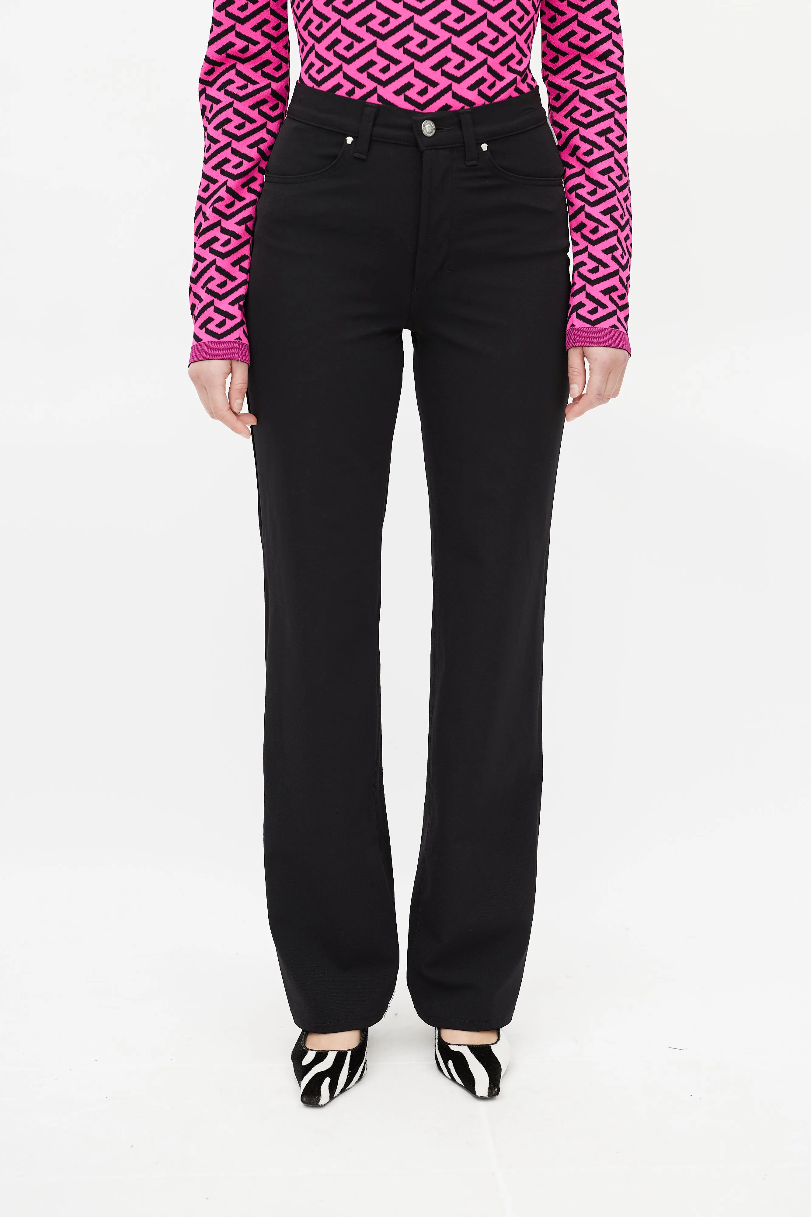 Black Straight Leg Trouser