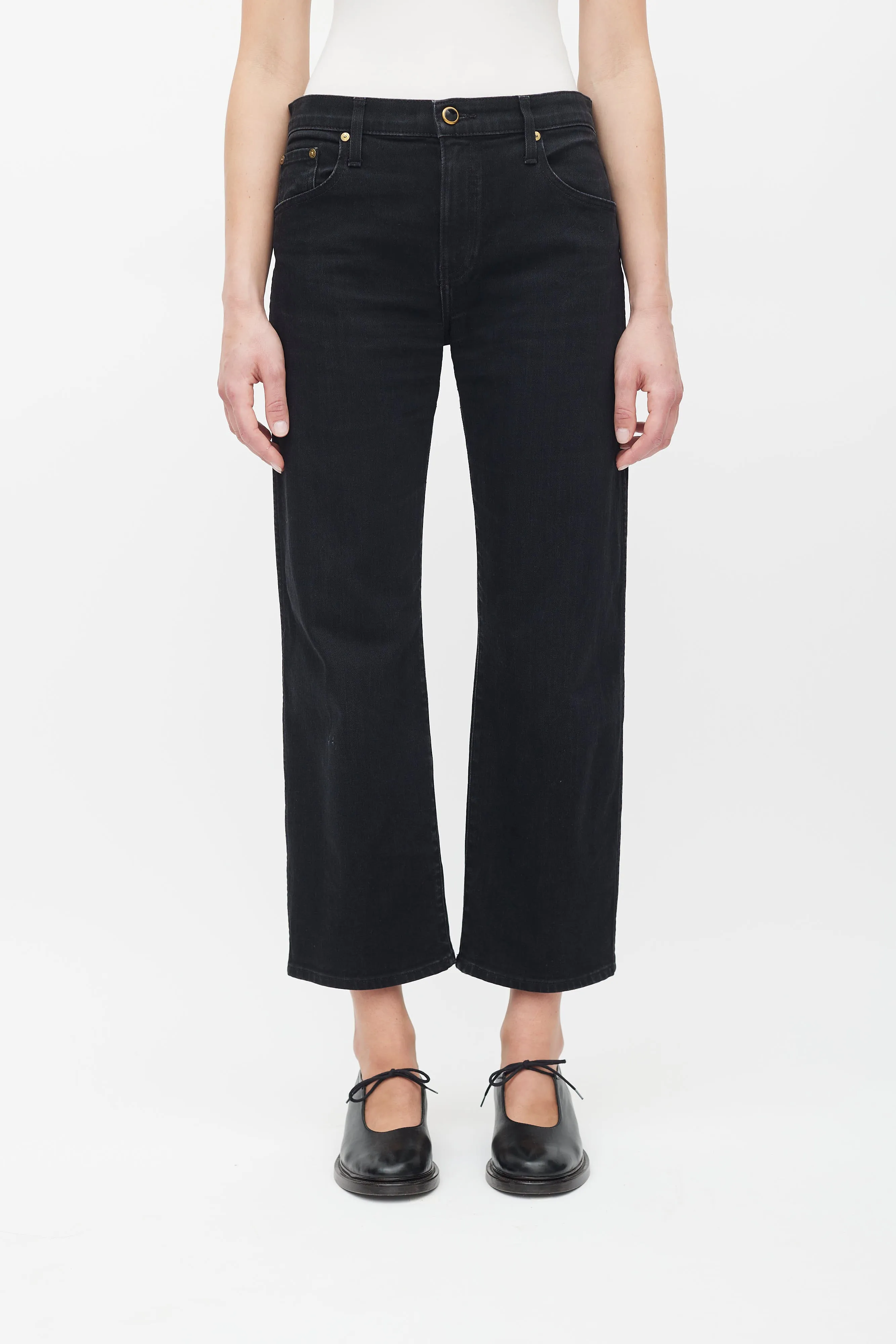 Black Wendell Straight Leg Jeans