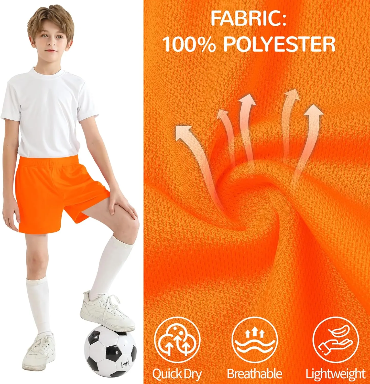 Boys and Girls Basketball Shorts Athletic Soccer Shorts Sizes 2T to Youth