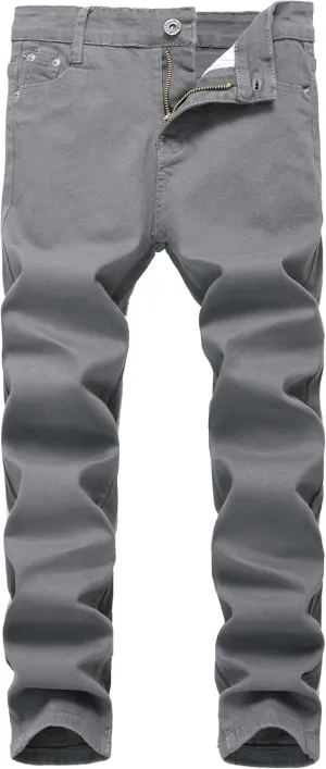 Boy's Skinny Fit Stretch Fashion Jeans Pants