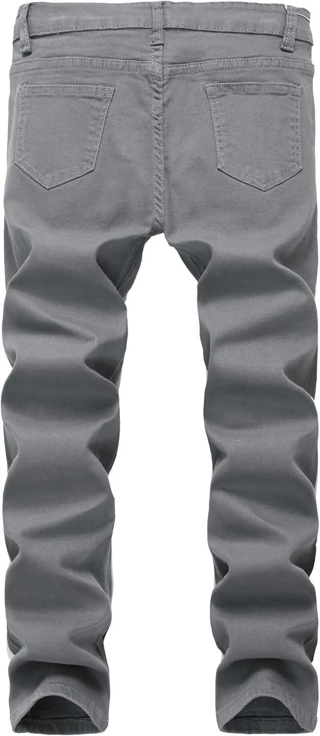 Boy's Skinny Fit Stretch Fashion Jeans Pants