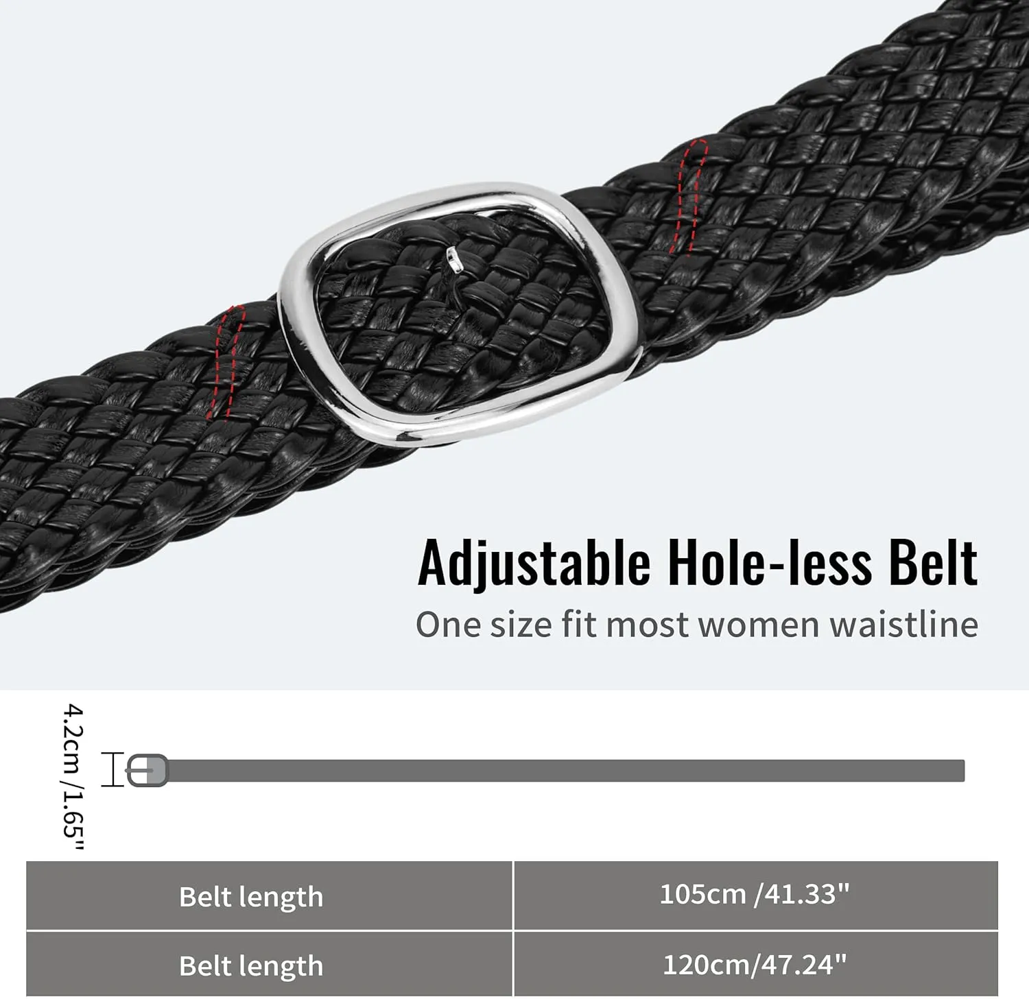 Braided Belt Women 2 Pack Woven Belts for Women Trendy Thin Braided Belts for Pants Jeans Dresses Boho Womens Belt