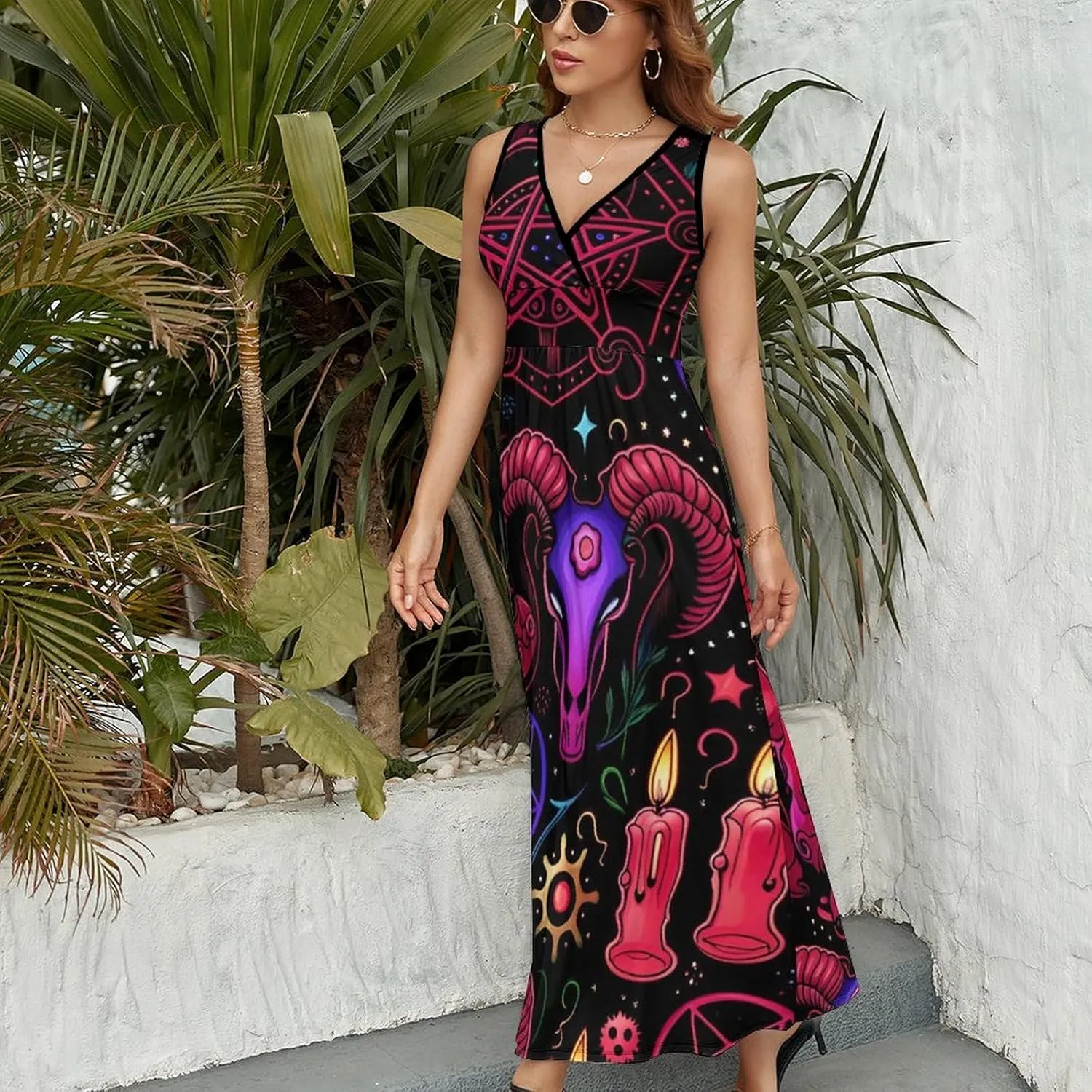 Casual Summer Tunic Dress Wrap Sleeveless Bodycon Beach Swing Dress