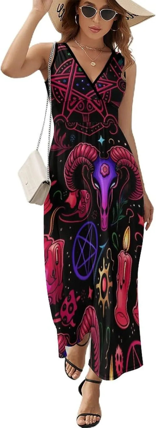 Casual Summer Tunic Dress Wrap Sleeveless Bodycon Beach Swing Dress