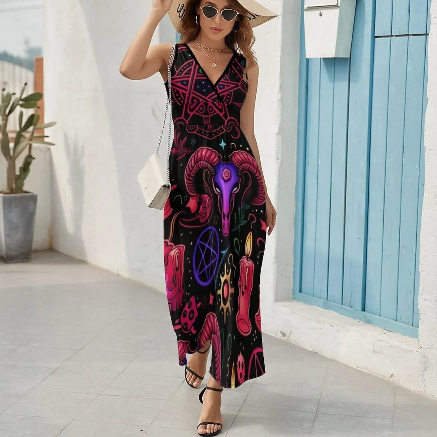 Casual Summer Tunic Dress Wrap Sleeveless Bodycon Beach Swing Dress
