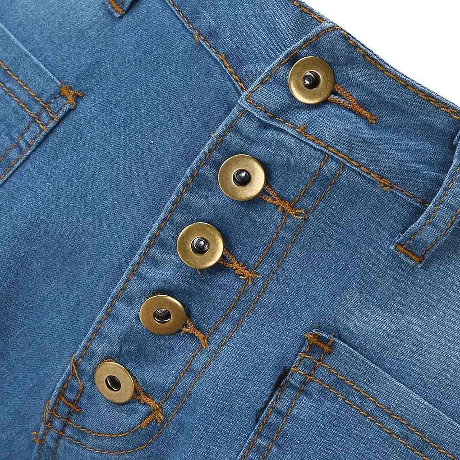 Cdiecer Flared Jeans Women Bell Bottom Jeans Button Closure Jeans Pants High Waisted Stretch Jeans Tummy Control Jeans Y2k