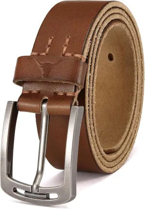 CHAOREN Full Grain Leather Belts for Men - Mens Belt for Jeans - Timeless Elegance for Casual Dress