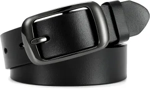 CHAOREN Womens Belts for Jeans - Leather Belt Women 1.3" Width - Genuine Leather Crafted by Hand