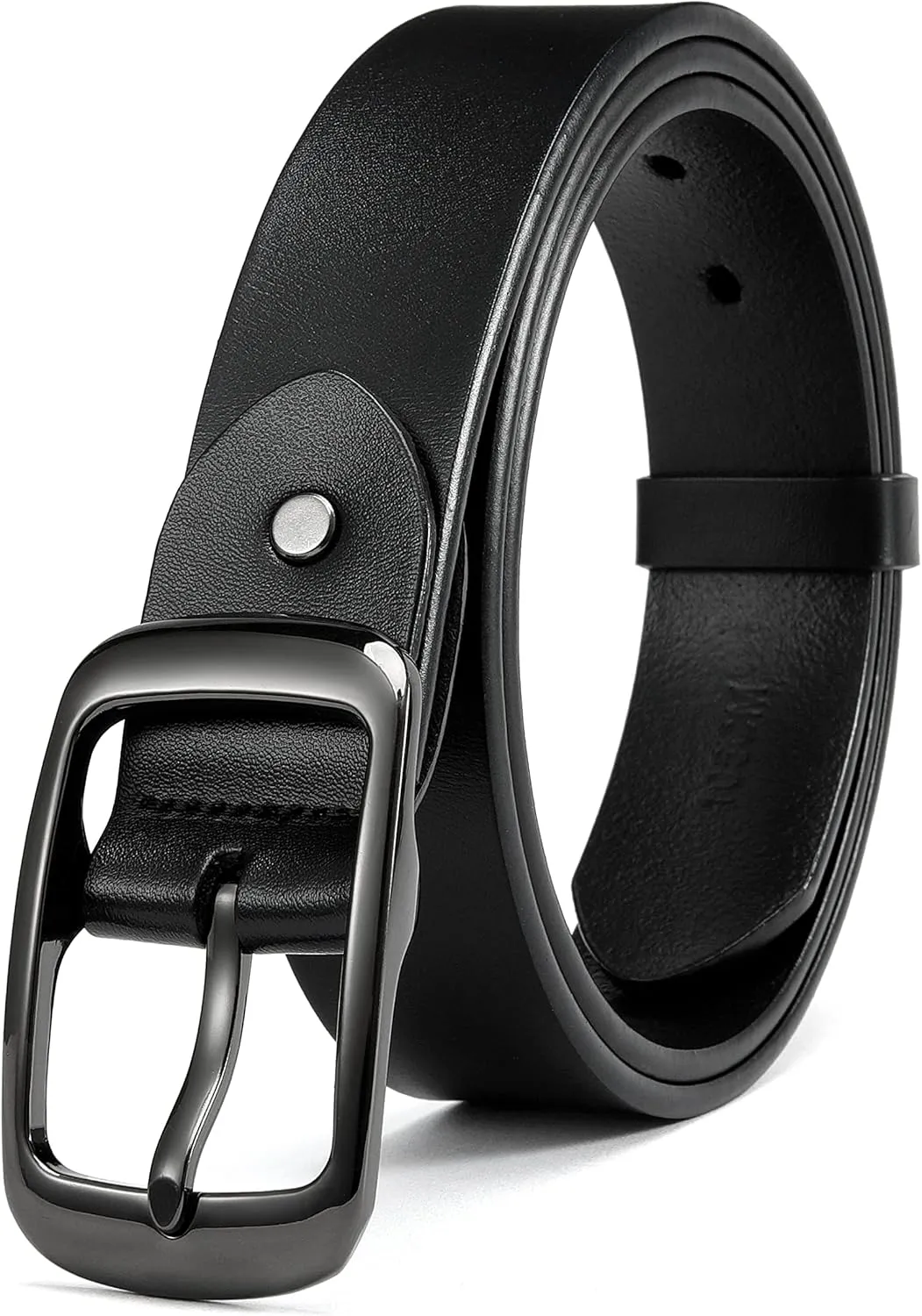 CHAOREN Womens Belts for Jeans - Leather Belt Women 1.3" Width - Genuine Leather Crafted by Hand