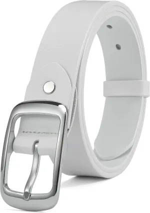 CHAOREN Womens Belts for Jeans - Leather Belt Women 1.3" Width - Genuine Leather Crafted by Hand