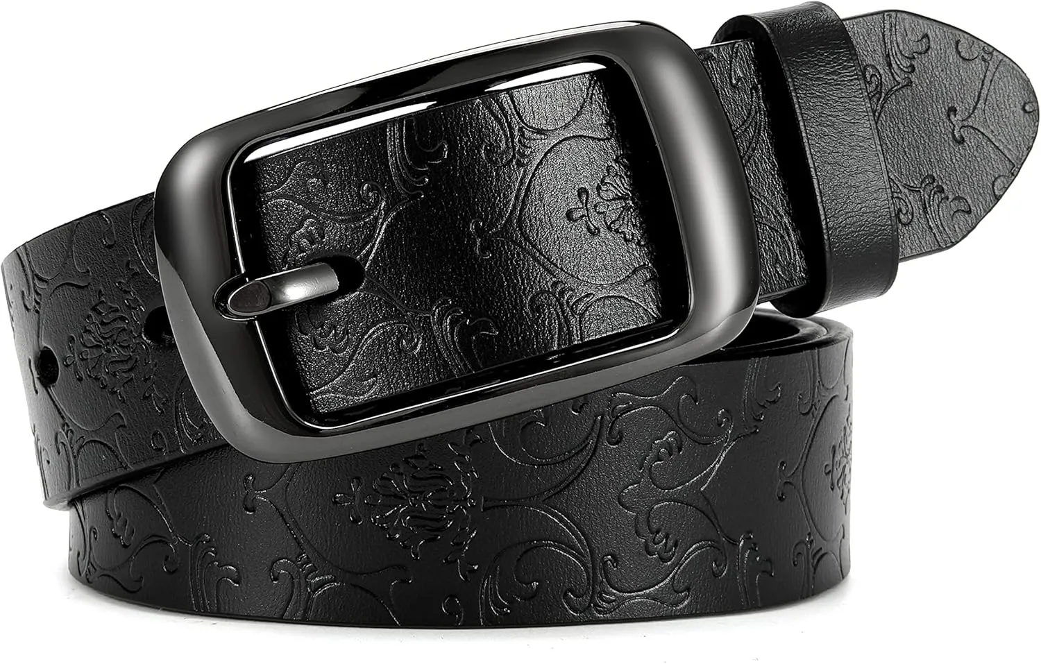 CHAOREN Womens Belts for Jeans - Leather Belt Women 1.3" Width - Genuine Leather Crafted by Hand