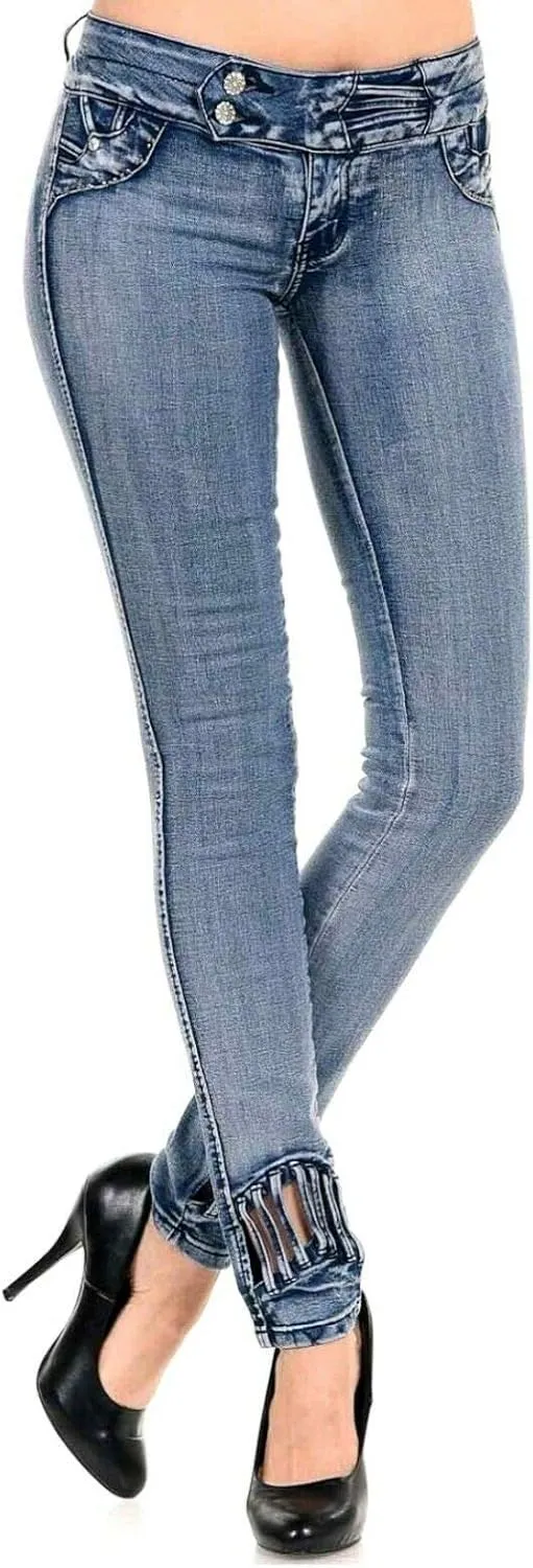 Colombian Jeans Butt Lifting Jeans for Women High Waisted Skinny Levanta Cola Stretch