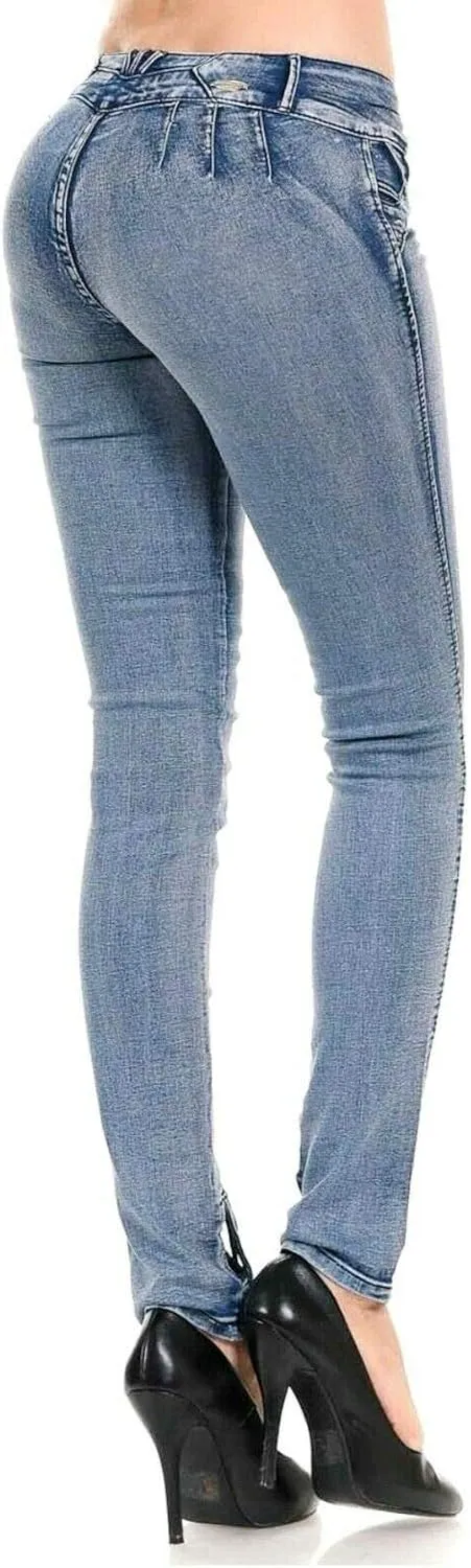 Colombian Jeans Butt Lifting Jeans for Women High Waisted Skinny Levanta Cola Stretch