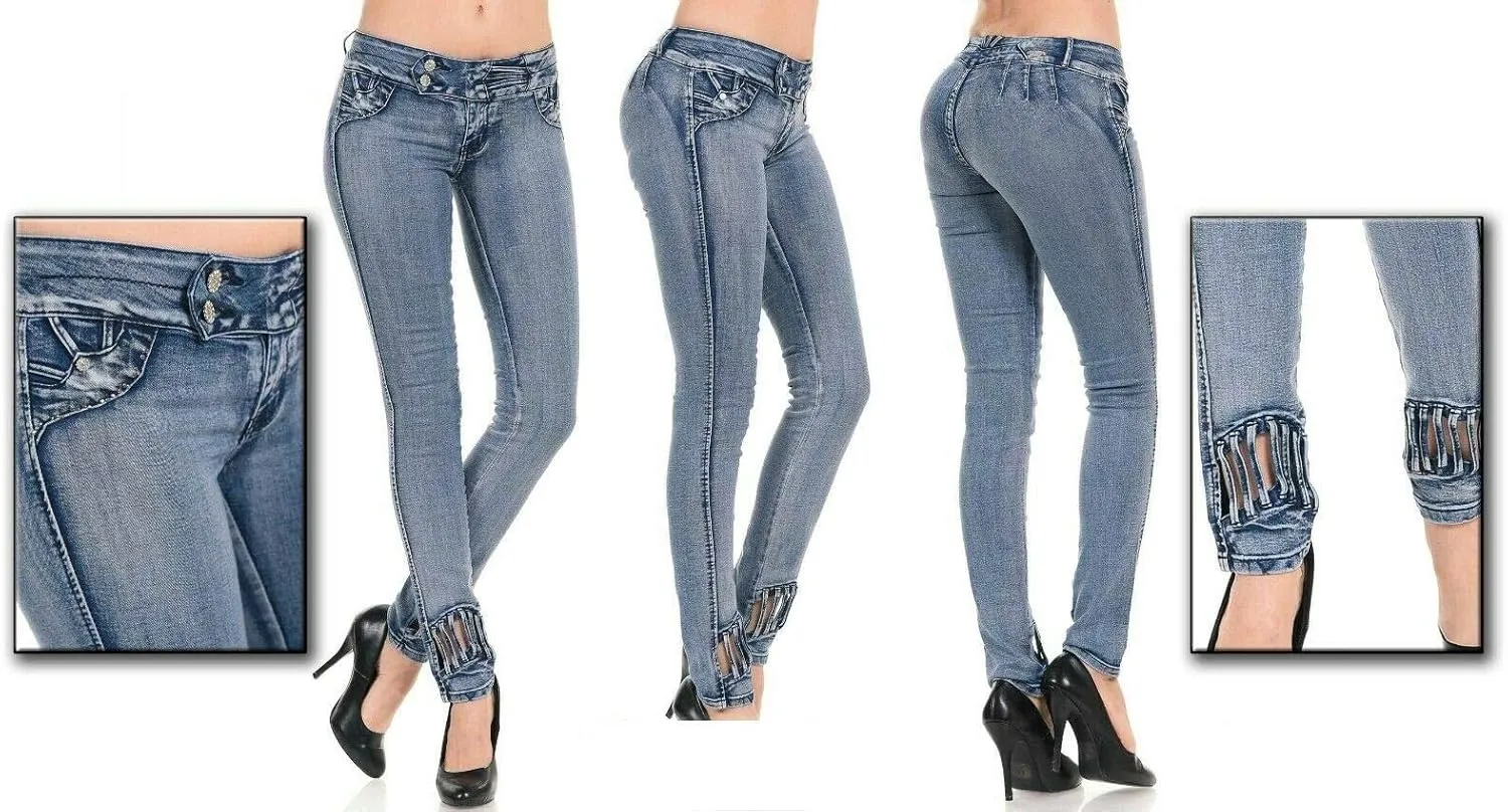 Colombian Jeans Butt Lifting Jeans for Women High Waisted Skinny Levanta Cola Stretch