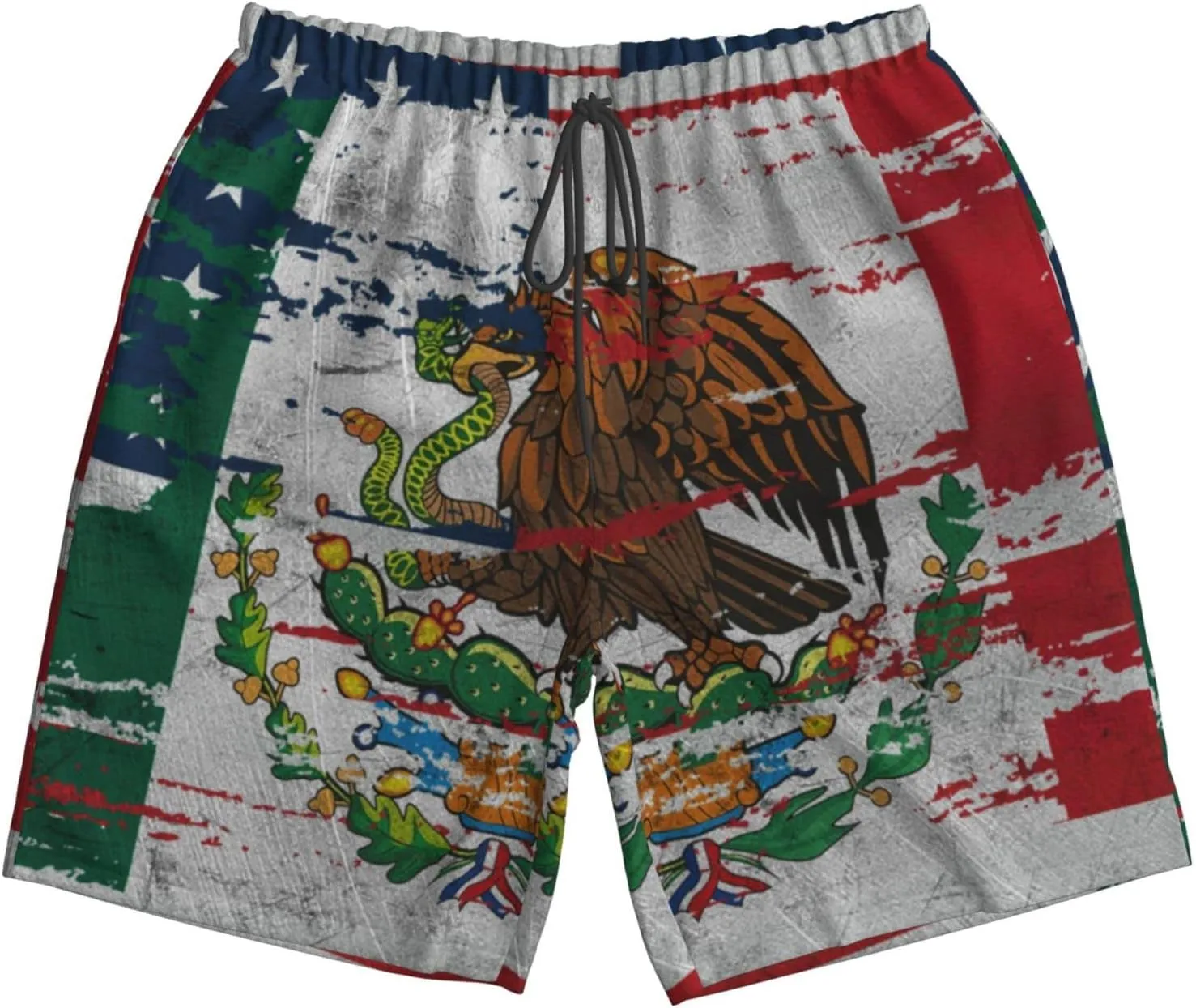 DARLEKS Men's Beach Shorts Drawstring Quick Dry Running Athletic Shorts Comfortable Loose Gym Shorts