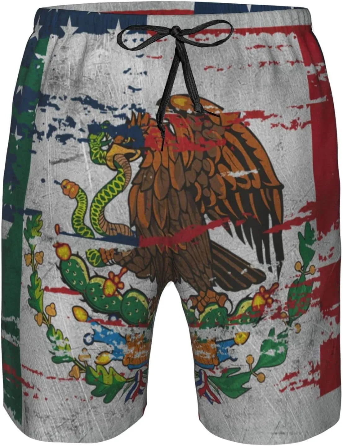 DARLEKS Men's Beach Shorts Drawstring Quick Dry Running Athletic Shorts Comfortable Loose Gym Shorts
