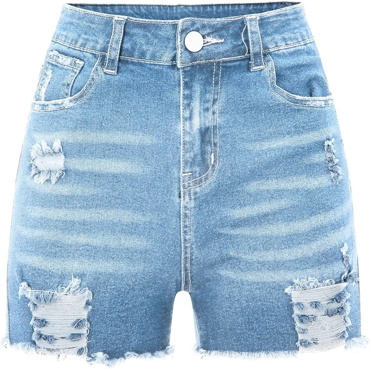 Denim Shorts for Women High Waisted Denim Short Stretchy Casual Summer Trendy Girls Jean Shorts Jeans Short with Pocket
