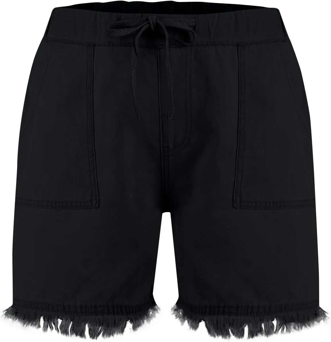 Denim Shorts Women High Waisted Stretch Drawstring Cut Off Jeans Shorts Baggy Comfy Cute Y2k Jean Shorts with Pockets