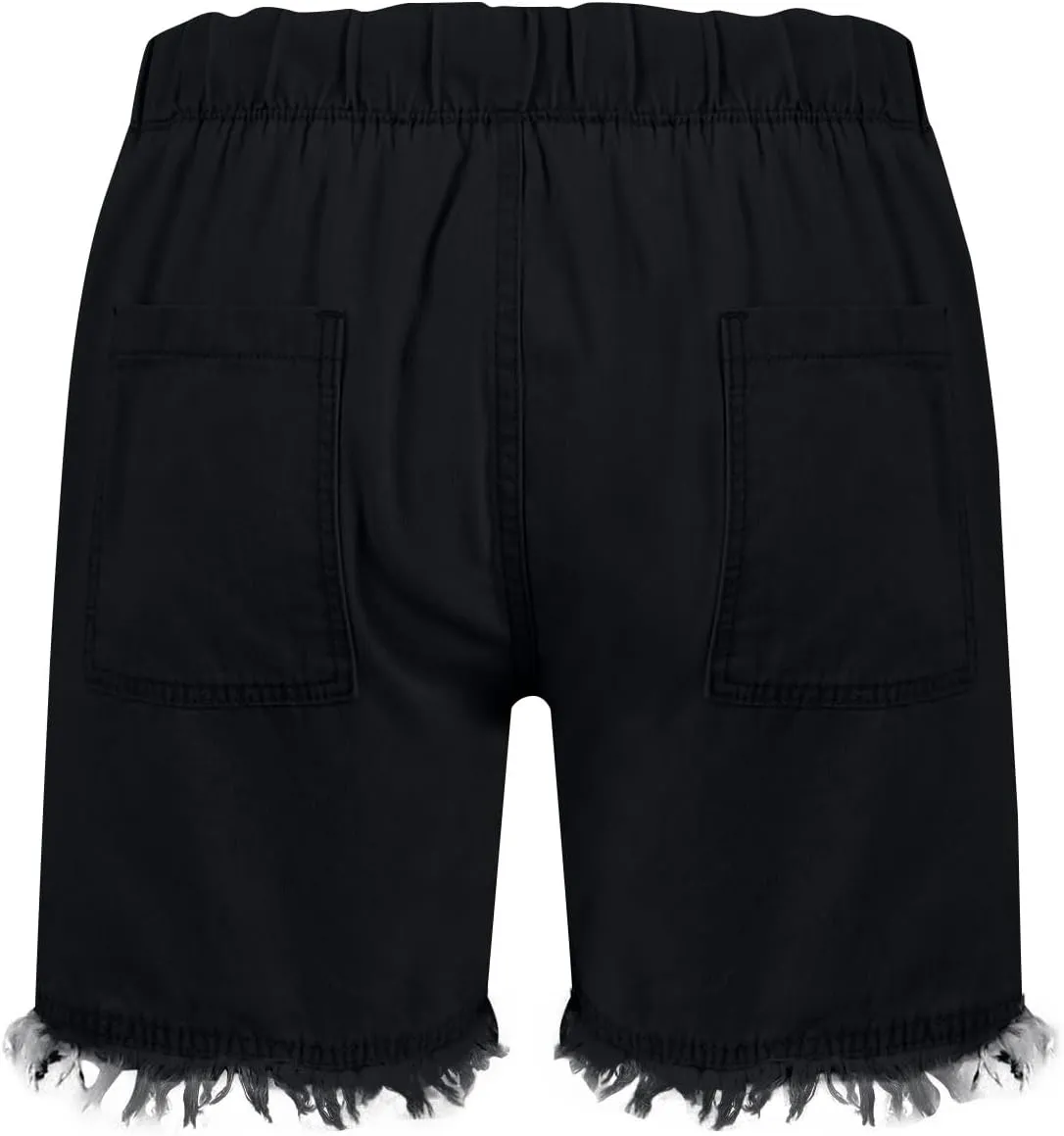 Denim Shorts Women High Waisted Stretch Drawstring Cut Off Jeans Shorts Baggy Comfy Cute Y2k Jean Shorts with Pockets