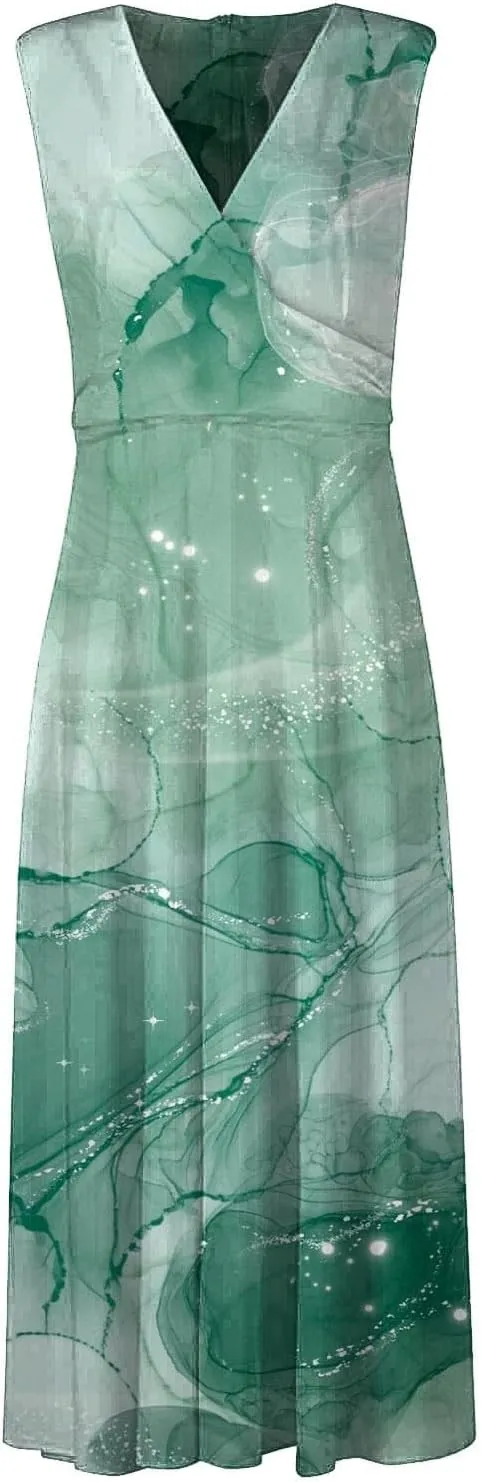Dresses for Women 2025 Casual Long Dress Floral A Line Dress Fashion Beach Dress Hawaii Boho Floral Print Sundresses