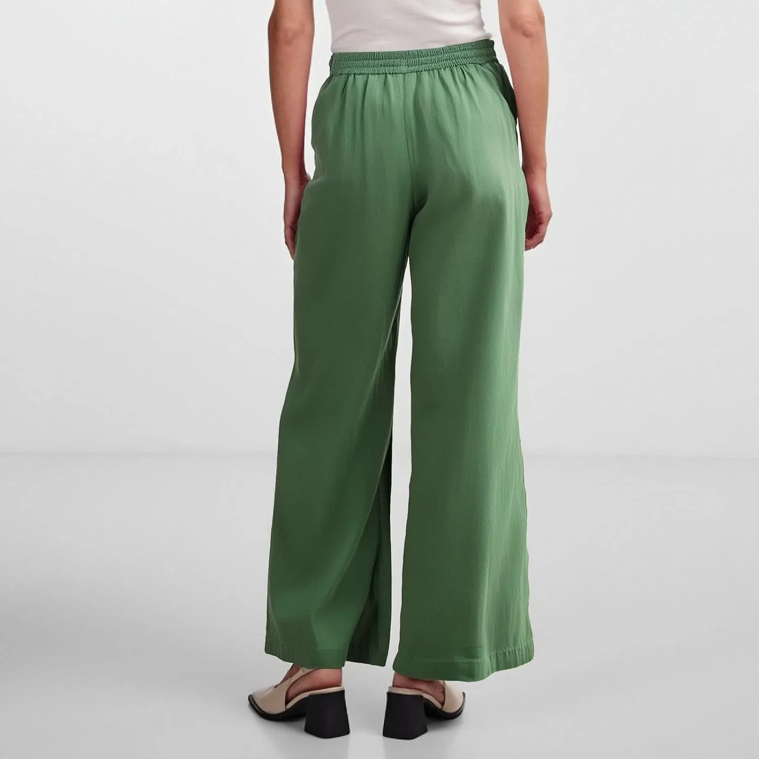 fanmpghleoo Wide Leg Linen Pants for Women Plus Size Linen Pants Women Summer Business Casual Baggy High Waisted Dress Pants