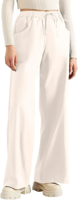 fanmpghleoo Wide Leg Linen Pants for Women Plus Size Linen Pants Women Summer Business Casual Baggy High Waisted Dress Pants