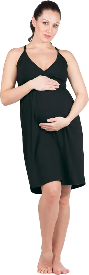 Fishers Finery Women's EcoFabric Wireless Sleeveless Maternity Nursing Nightgown