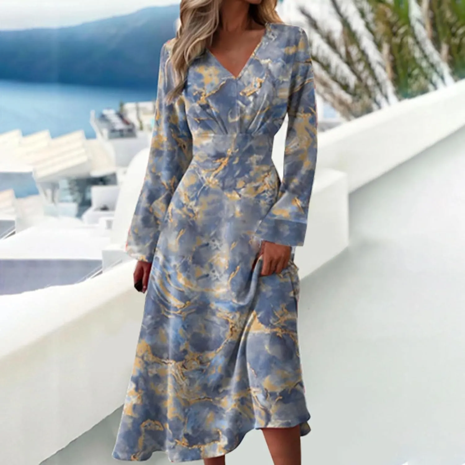 Floral Pink Dress Sleeve Loose Plain Maxi Dresses Casual Long Dresses with Pockets Long Floral Sun