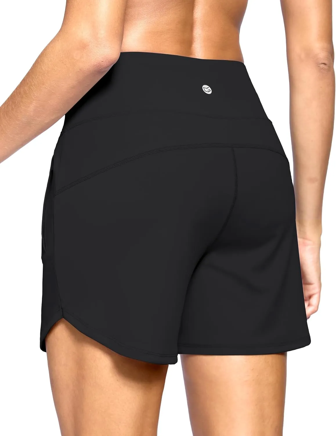 G Gradual Women's Athletic Shorts 5" Running Shorts for Women with 2 Zipper Pockets Quick Dry Lightweight Hiking Shorts