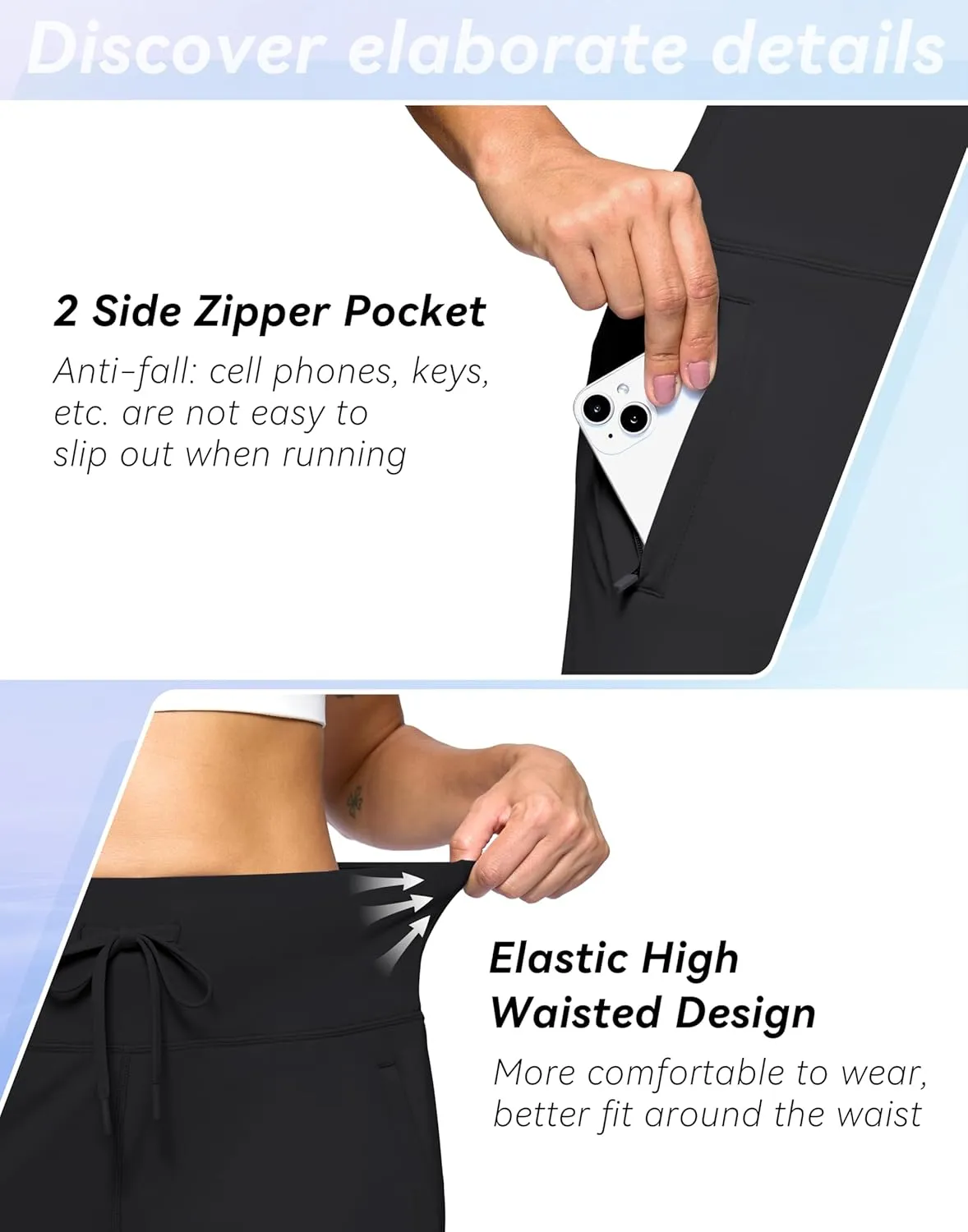 G Gradual Women's Athletic Shorts 5" Running Shorts for Women with 2 Zipper Pockets Quick Dry Lightweight Hiking Shorts