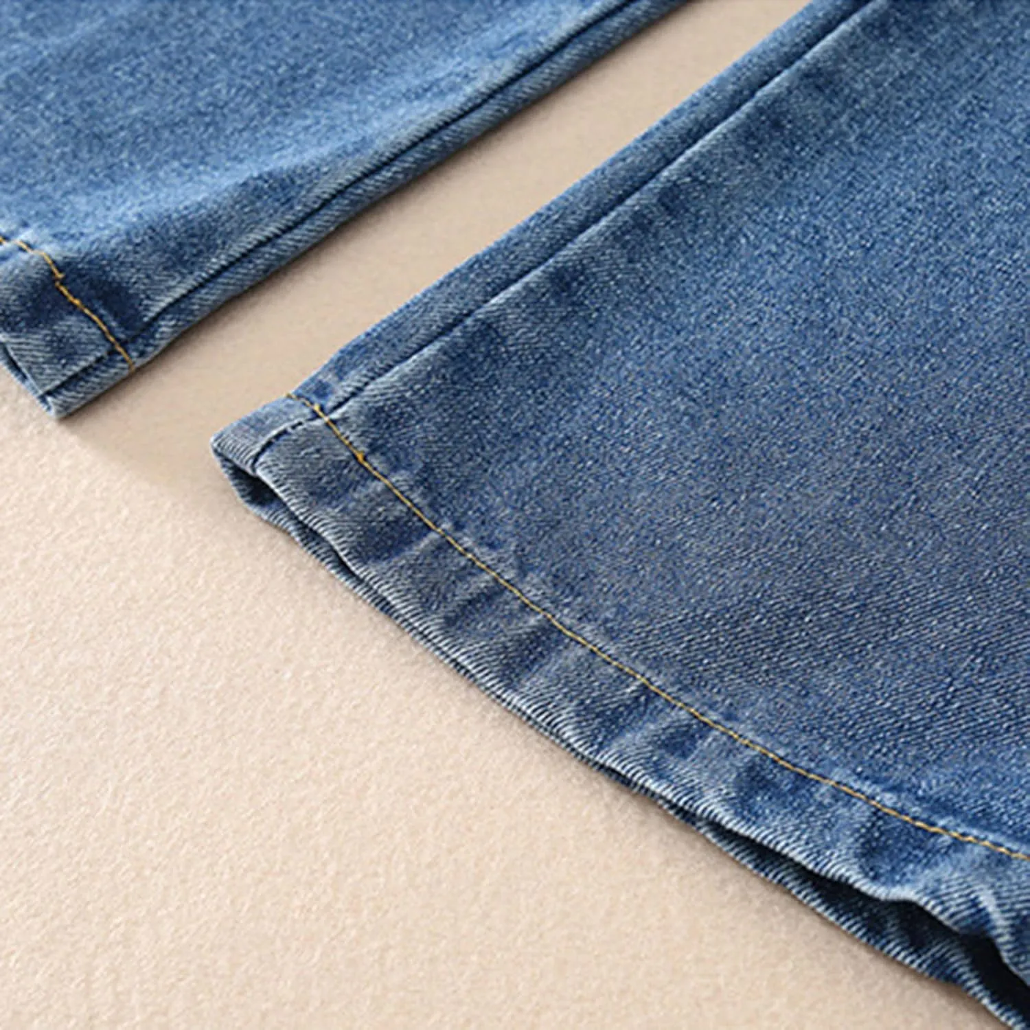 Girls Jeans Wide Leg Baggy Preppy Pants Straight Leg Wide Leg Pants Lightweight Exercise Casual Vintage Workout Loose