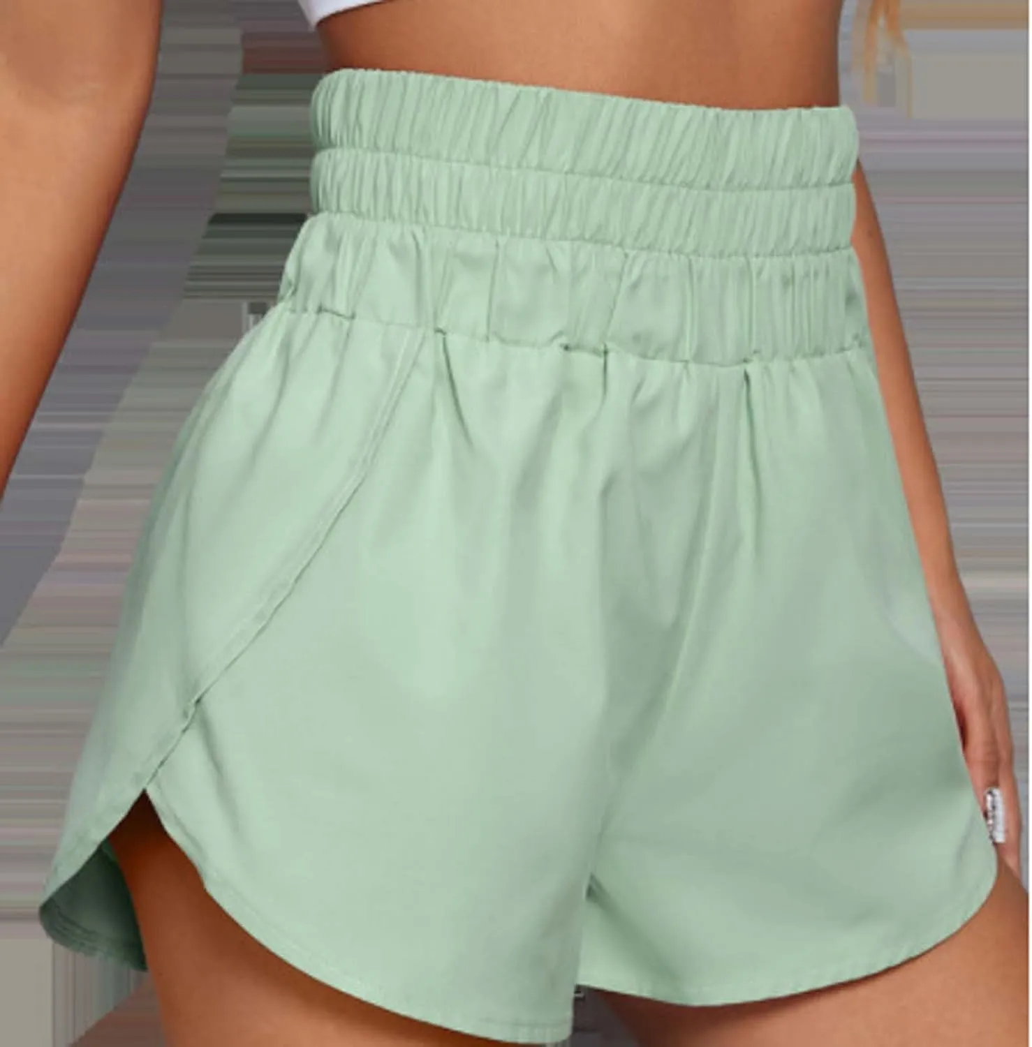 Gym Shorts for Women Tummy Control Workout Shorts High Waisted Running Shorts Elastic Summer Shorts Athletic Shorts