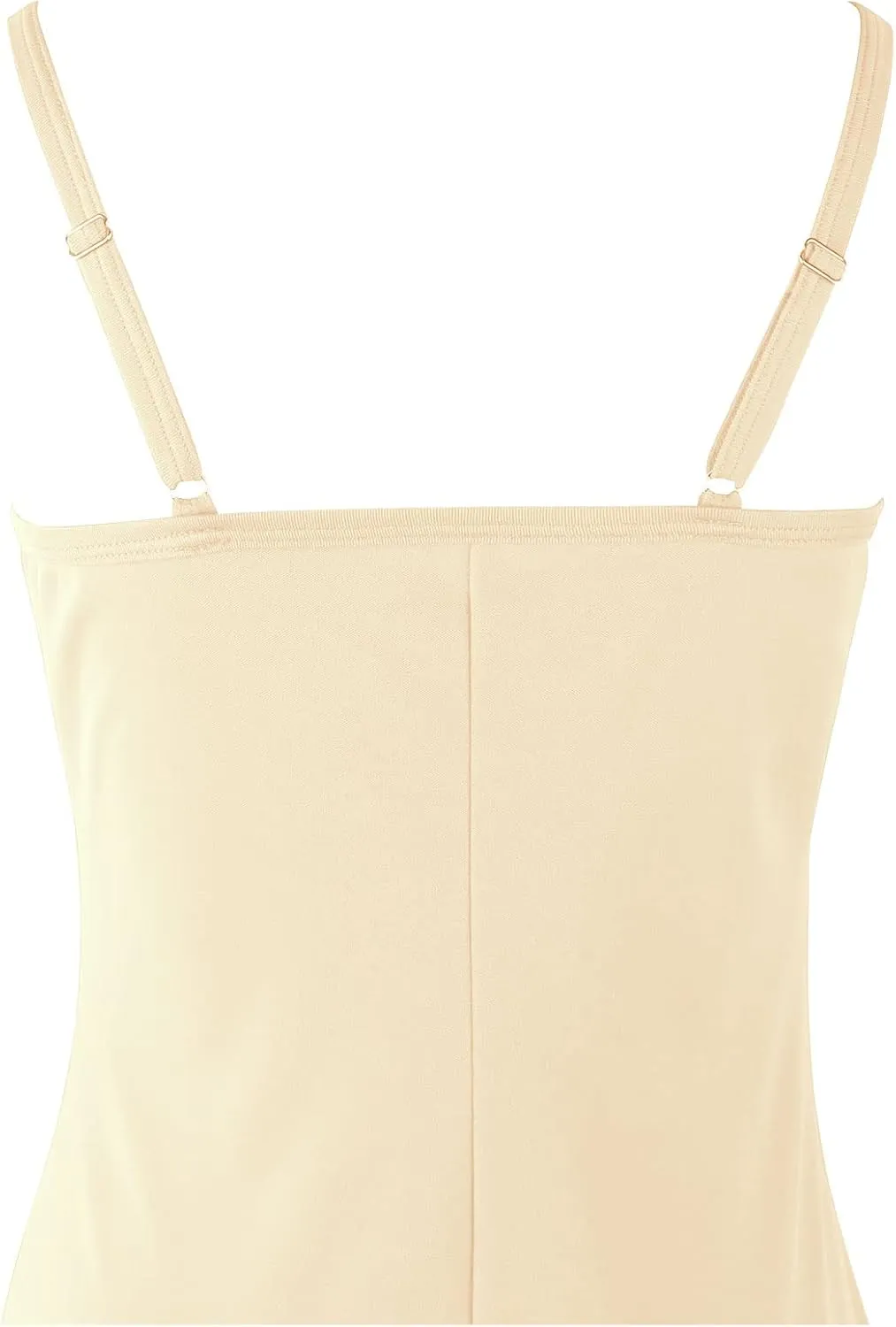 Hanpceirs Women's Basic Bodycon Dresses Cami Slip Spaghetti Strap Tank Casual Club Mini Dress