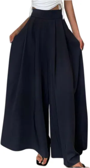 Harem Wide Leg Pants Women Casual Loose Drawstring Low Waist Beach Palazzo Harem Pants 2025 Wide Leg Loose Flowy Pants