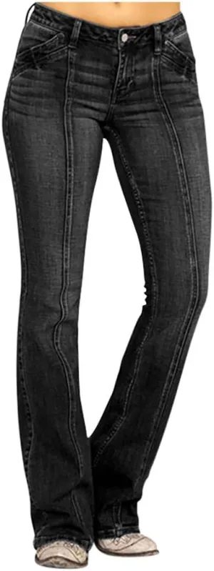 Jeans for Women High Waist Jeans Mid Womens Poket Lace Denim Casual Women's Jeans Stretch Jeans for Women Jeans for