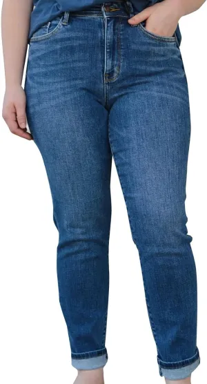 Jeans for Women Trendy Stretch Slim Fitting High Waisted Jeans Women's Pants Plus