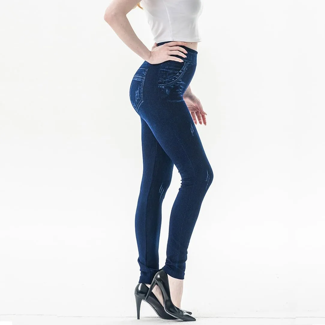 Jeans Women High Waisted Tummy Control Skinny Denim Pants Jeans Trendy Stretch Straight Leg Trousers