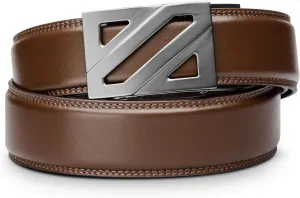 KORE Men’s Full-Grain Leather Track Belt | “Epic” Alloy Buckle
