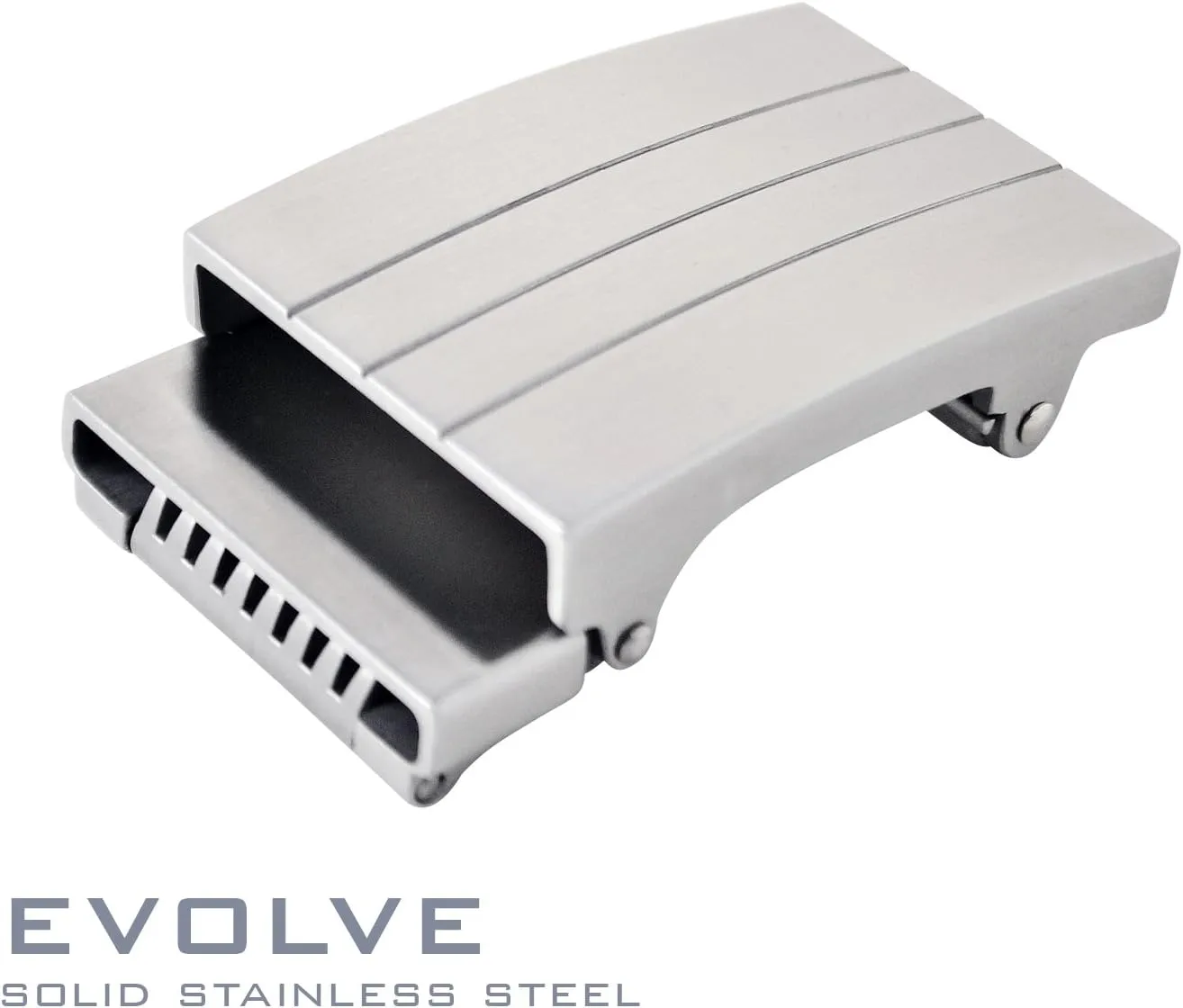 KORE Men’s Full-Grain Leather Track Belts | “Evolve” Stainless Steel Buckle