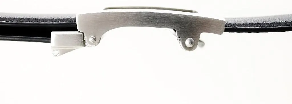 KORE Men’s Full-Grain Leather Track Belts | “Intrepid” Stainless Steel Buckle