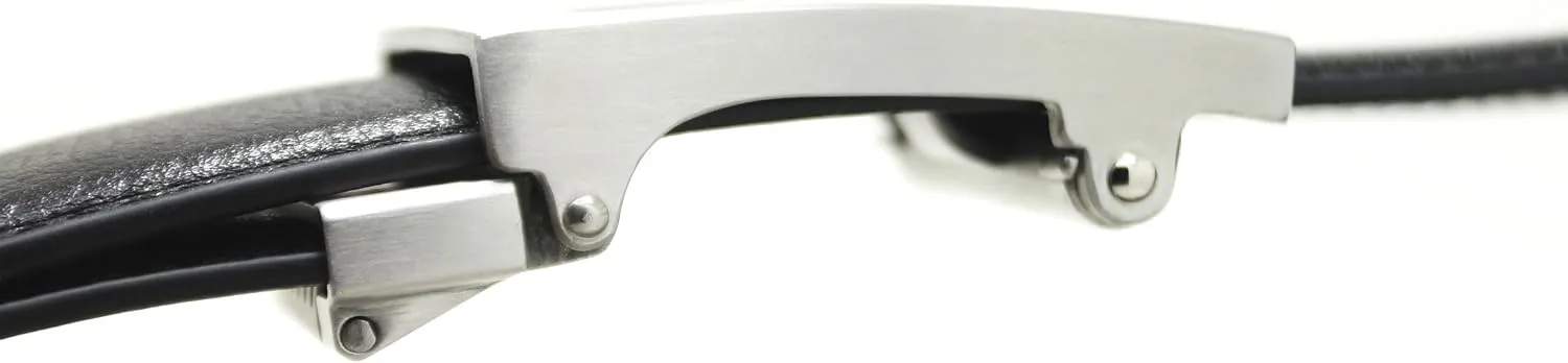 KORE Men’s Full-Grain Leather Track Belts | “Intrepid” Stainless Steel Buckle